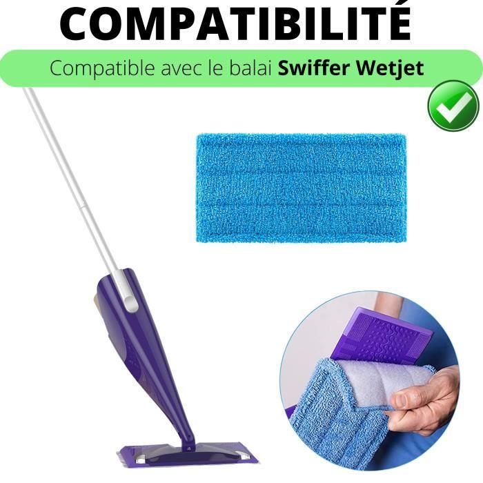 Салфетка для швабры Swiffer Wetjet, моющаяся, многоразовая [Набор 4 шт.] Phonillico®