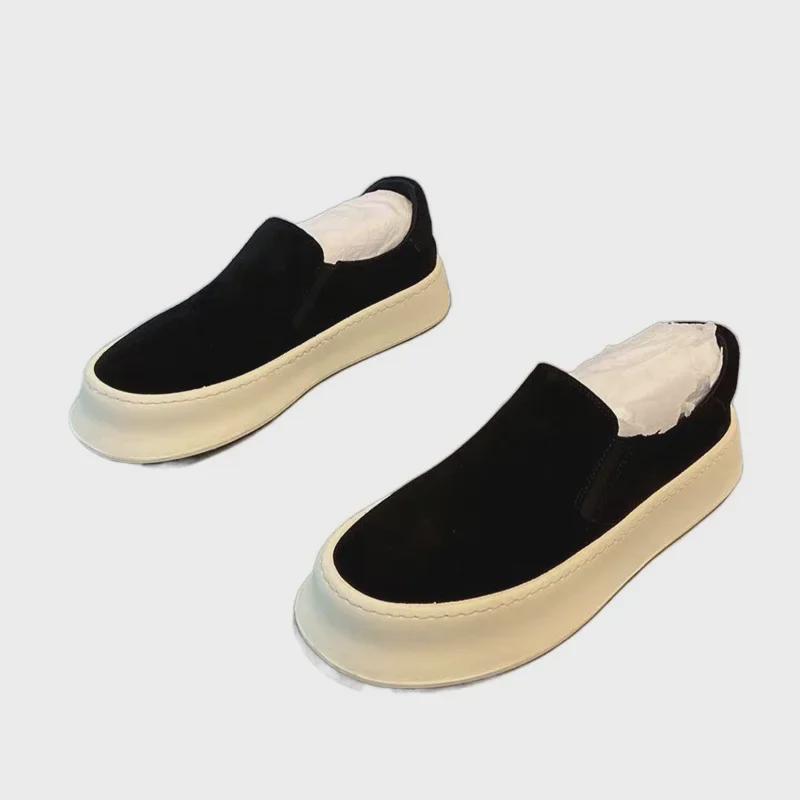 Мужские повседневные кроссовки Slip-On 2024: Модные, универсальные, спортивные, туфли для вождения