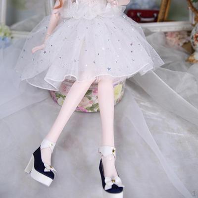Модные мини-туфли на высоком каблуке с бантом для куклы 1/3 BJD SD Dollfie, аксессуары для праздничной одежды