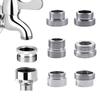 Silver Water Faucet Coupler 1/2 M16 18 20 22 24 To M22 Thread Connector Conversion Bubbler Kitchen Bathroom Repair Tap Adapter