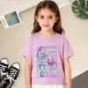 T-Shirts Girls Children's Girl Cartoon Printed Casual T-Shirt T Fashion Comfortable Short Sleeve Children's Clothing Top