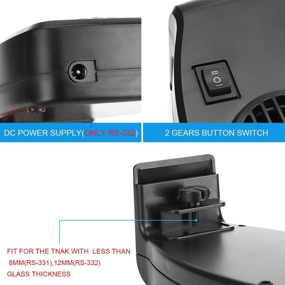 Low Noise Aquarium Chiller Fan Energy Efficient USB Cooling Fan Aquarium External Fan Aquarium
