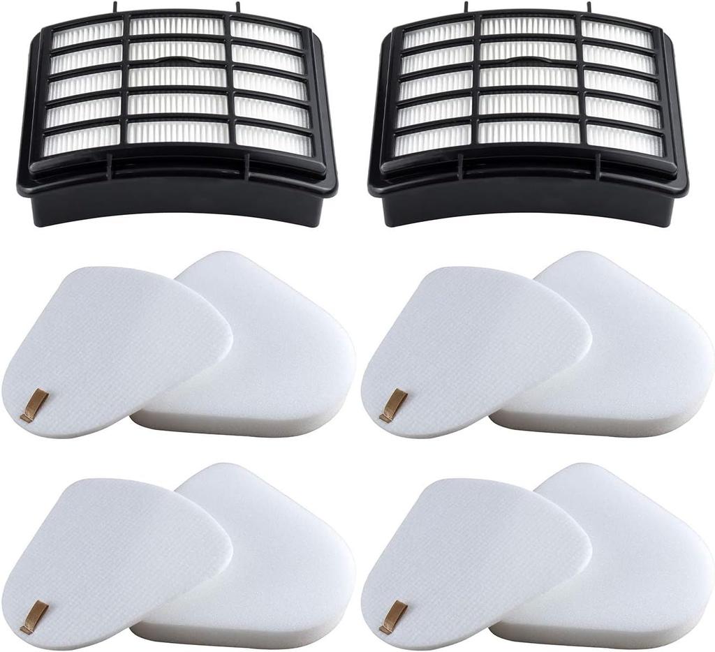 2 HEPA + 4 Foam & Felt Filters Compatible with Shark Navigator Lift-Away Deluex NV350, NV351, NV352, NV355, NV356E, NV357, NV360, NV370, NV391, UV440