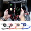 XWFF6 3 In 1 Portable Charging Data Cable Telescopic Charging Cable For Alfa Romeo Giulia Stelvio Giulietta 156 159 147 Mito Tonale GT