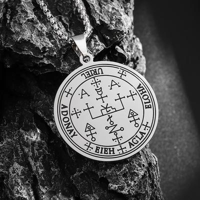 Европейский и американский хип-хоп стиль кино и телевидение ближневосточный стиль архангел талисман тибетская нержавеющая сталь ожерелье кулон