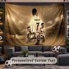 Wall Hanging Tapestry Custom NameCristiano Ronaldo Pattern Personalized Printed Fabric Wall Decor