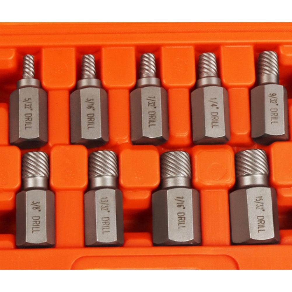 Набор экстракторов сломанных болтов и поврежденных винтов, в коробке, количество, ремонт дома