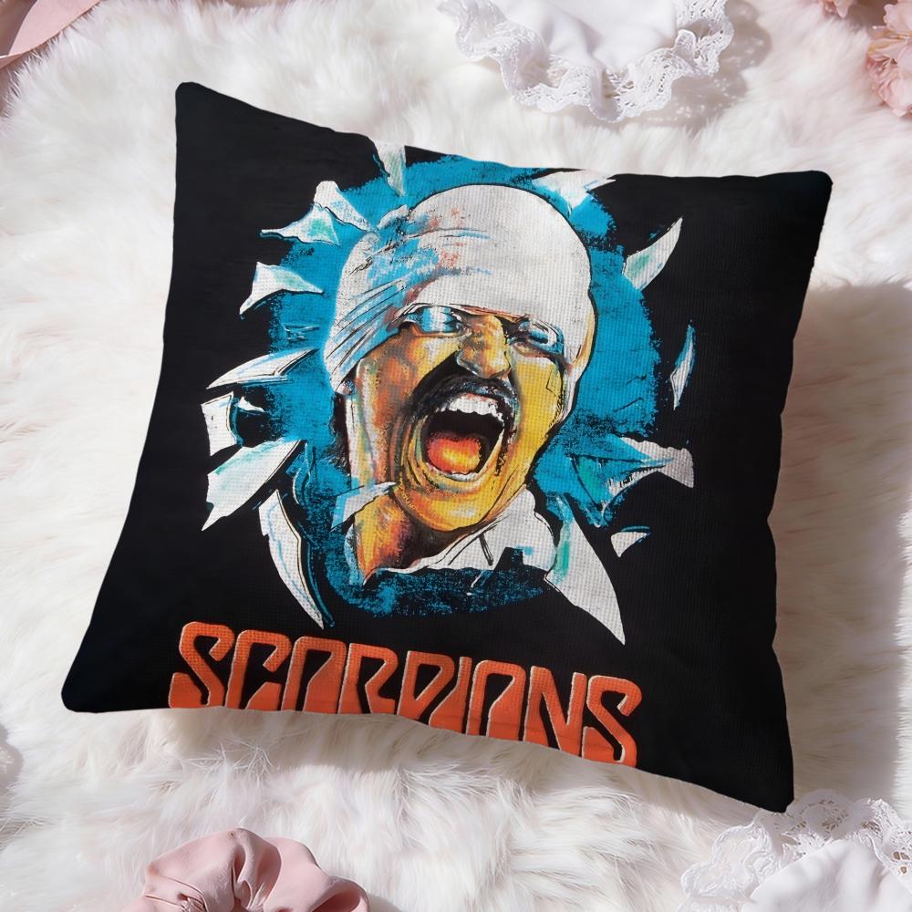 Группа Scorpions горячая Наволочка Премиум Комфорт Двусторонняя Наволочка - Дизайн Два в Одном для Любой Комнаты и Салона Автомобиля