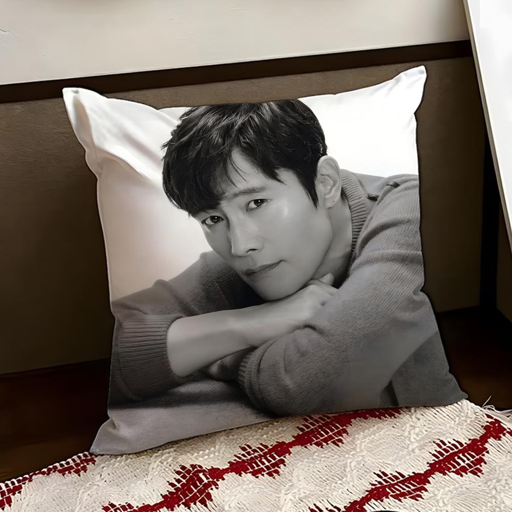 Musife LLee BByung Hun Cushion Cover Reversible Soft Durable Pillow Cover Home Car MultiScene Use for Daily Comfort