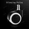 1 Pcs 1inch Universal Mute Office Chair Wheel Caster Heavy Duty Swivel Castor Replace Furniture Wheels Roller Rubber Brake DIY