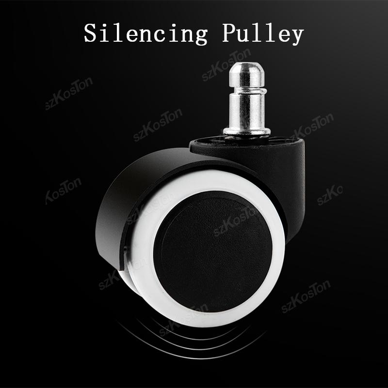 1 Pcs 1inch Universal Mute Office Chair Wheel Caster Heavy Duty Swivel Castor Replace Furniture Wheels Roller Rubber Brake DIY