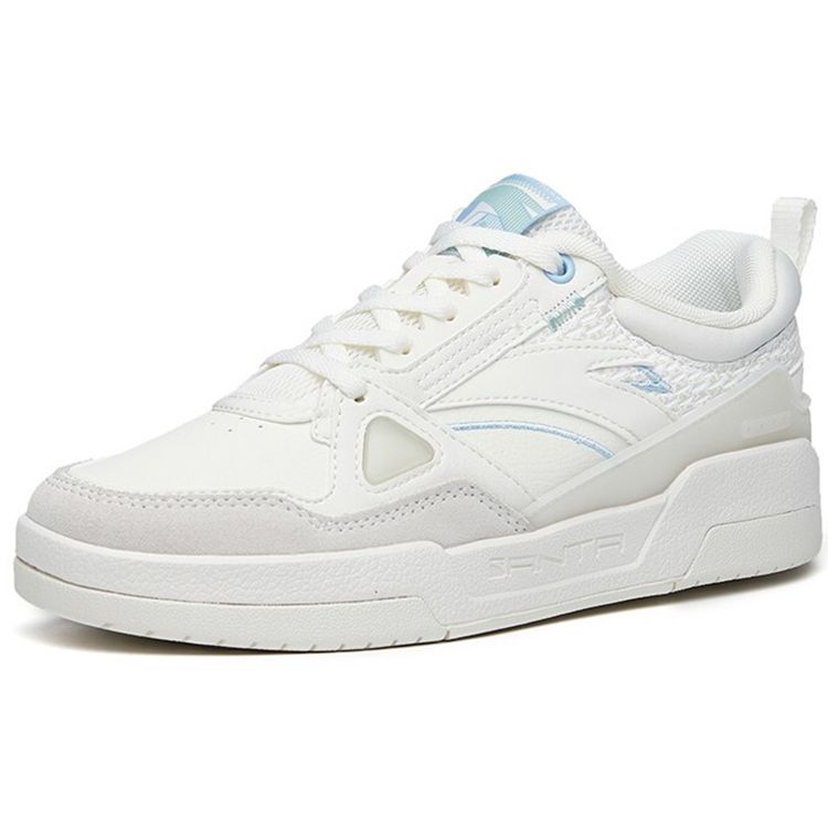 Anta Lifestyle Series Outdoor Trend Low-Top Skate Shoes Women Sneakers Ivory 122218085-1