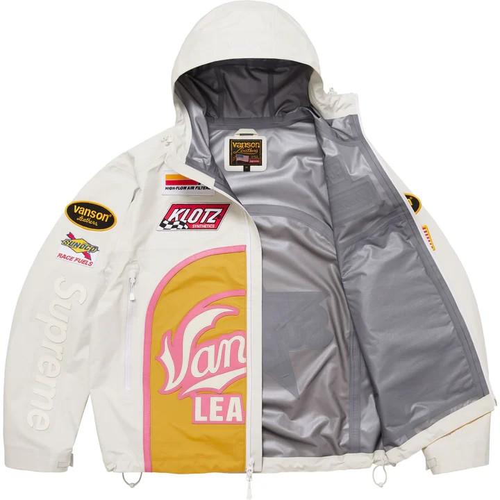 Supreme Куртка-оболочка Vanson Leathers GORE-TEX Белая