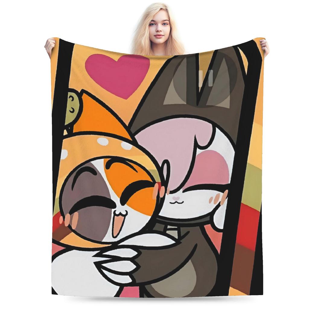 Chikn Nuggit Soft Blanket Girls Boys Plush Throw Blanket Print Home Decor Flannel Bedspread Sofa Bed Cover