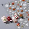 Cartoon Christmas Nail Decals Santa Claus Xmas Nail Decorations Christmas Nail Stickers  Winter
