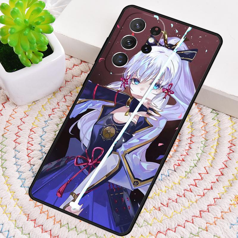Чехол для телефона Genshin Impact Kamisato Ayaka из силикона для Samsung Galaxy note 10 pro S26 S24 S23 S22 S21 Plus S25Ultra Capa Cover