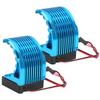 2Pcs Aluminum Alloy Motor Heatsink 42MM Universal Brushless Motor Cooling Fan for RC Car