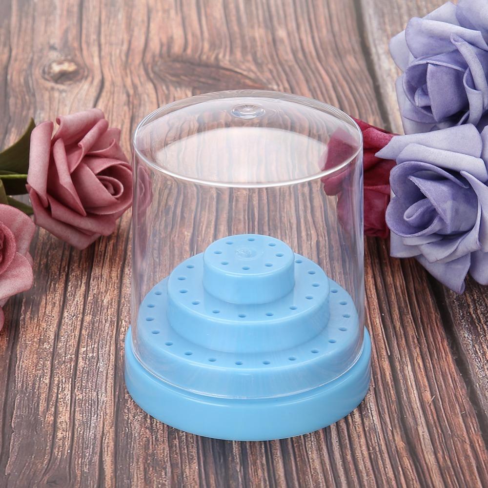 Plastic Drill Bit Display Stand Grinding Head Storage Box Professional Beauty Use