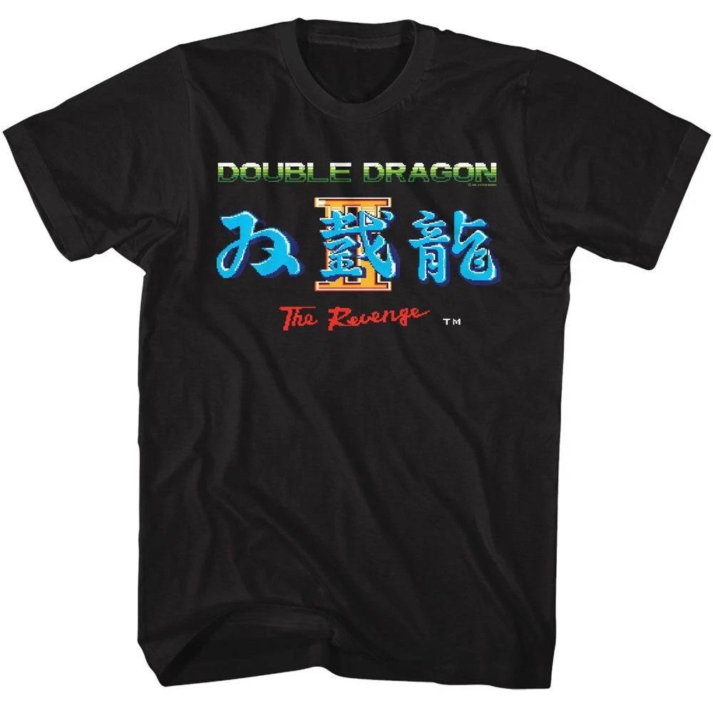 Double Dragon - Экран Мести - Американская Классика - Однотонный Черный Взрослый Короткий