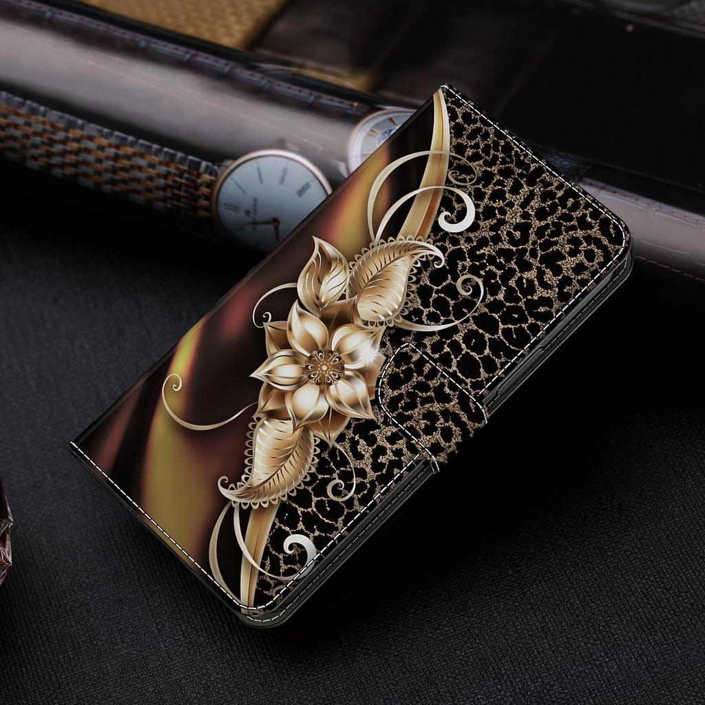 For Honor 90 Pro Case PU Leather Card Slots Phone Back Cover Pattern Printing Design