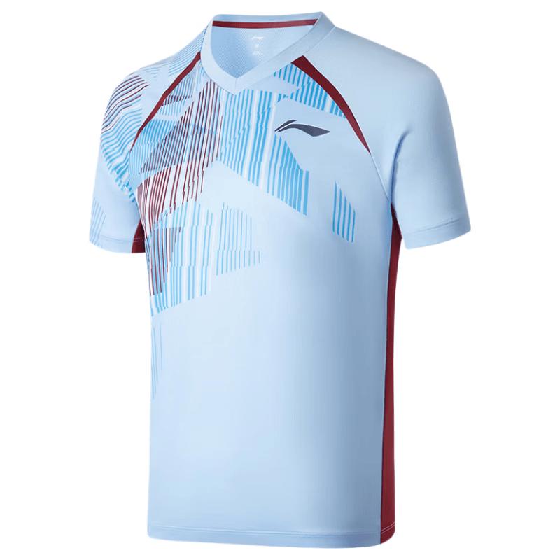 Li-Ning Men's Badminton Short-Sleeve Sports Top AAYW055