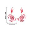Серьги-крабы для женщин, аксессуары для отпуска на берегу океана, простые фактурные эмалевые украшения в виде крабов, подарки на вечеринку, серьги в виде животных