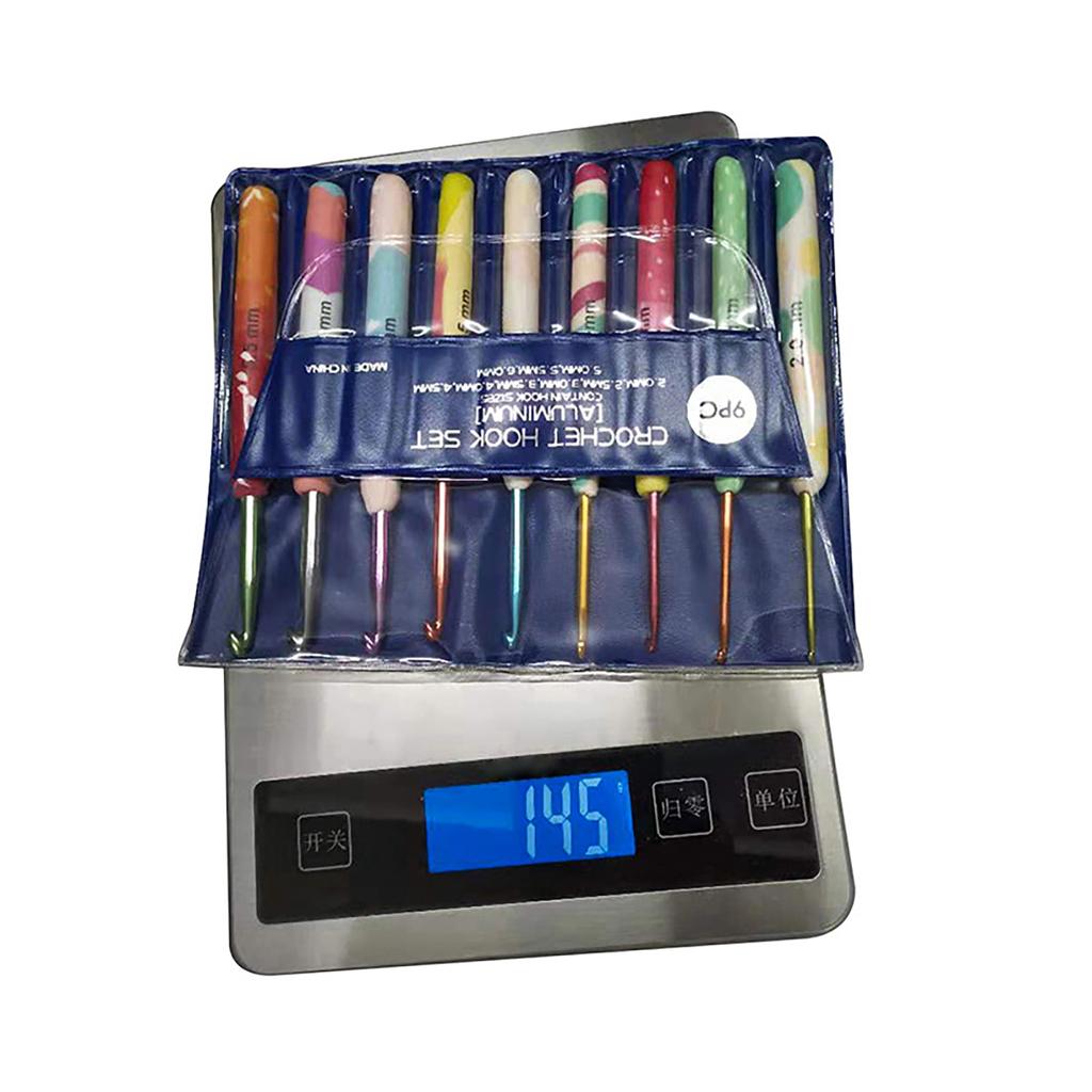 9 шт. Эргономичный крючок для вязания Эргономичная ручка Крючок для вязания для начинающих Вязание свитера Шарфы Сумка Носки 2,0 мм-6 мм