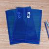 12Pcs A4 File Folders with String Lock Office File Bags Waterproof PP File Wallet Clear Document Folder for Adult Office