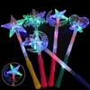 Трюки, уличные игрушки, светодиодная мигающая волшебная палочка со звездой, пентаграмма, вспышка, светящаяся волшебная палочка, вспышка
