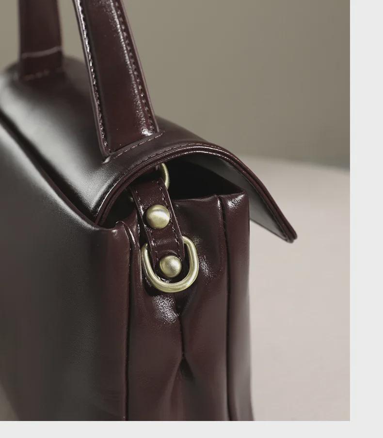 Genuine Leather Women's Messenger Bag - 2024 Autumn/Winter High-Quality, Fashionable, Versatile Shoulder Handbag