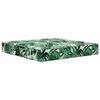 Outdoor Sofa Cushion Set 2 pcs Leaf Pattern Polyester