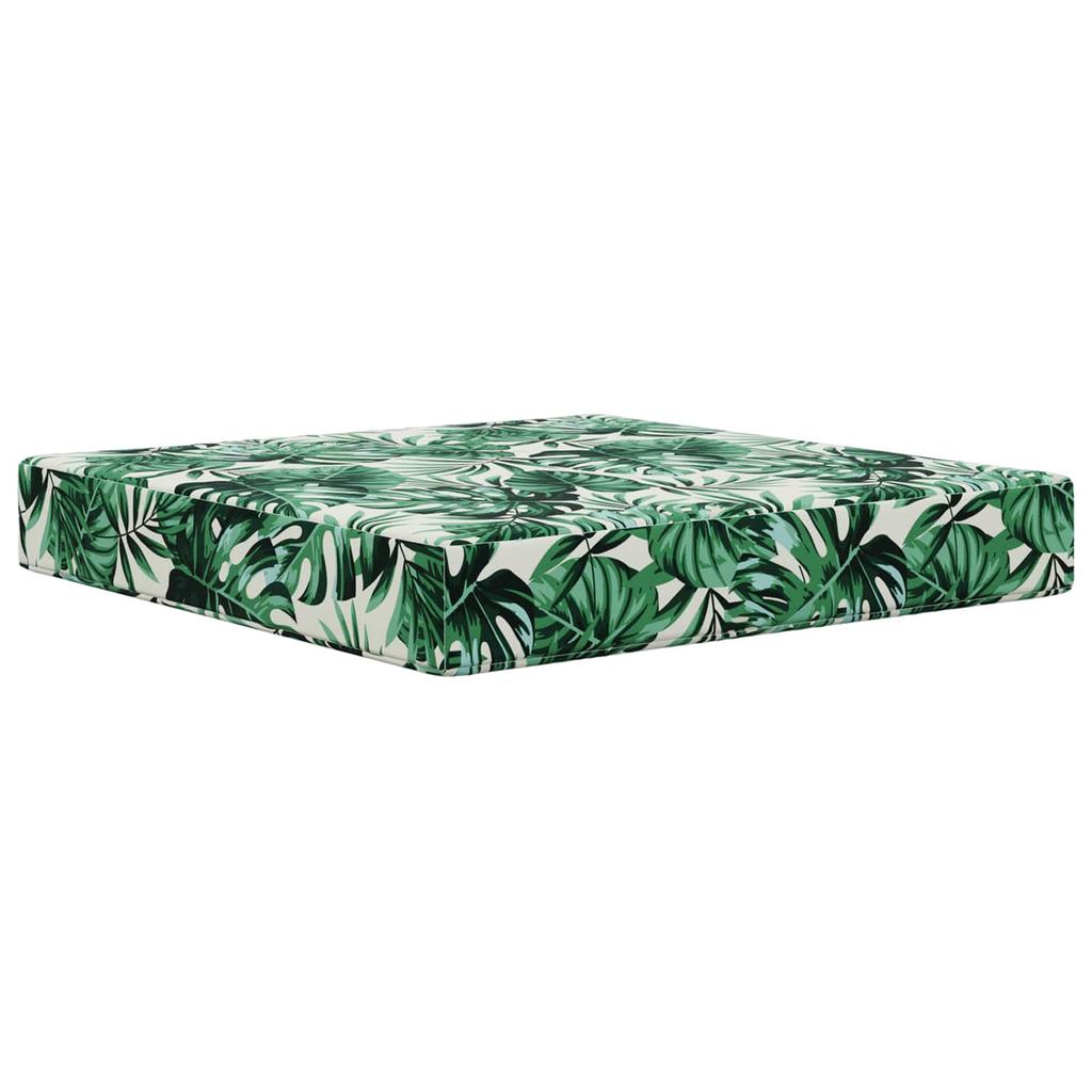 Outdoor Sofa Cushion Set 2 pcs Leaf Pattern Polyester