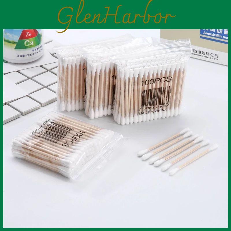Премиальное качество 30/100 Одноразовые Ультра-маленькие Хлопковые Палочки Без ворса Микро-кисточки Для Бережной очистки