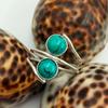 Turquoise Gemstone 925 Sterling Silver Plated Handmade Ring NST-J2H20013