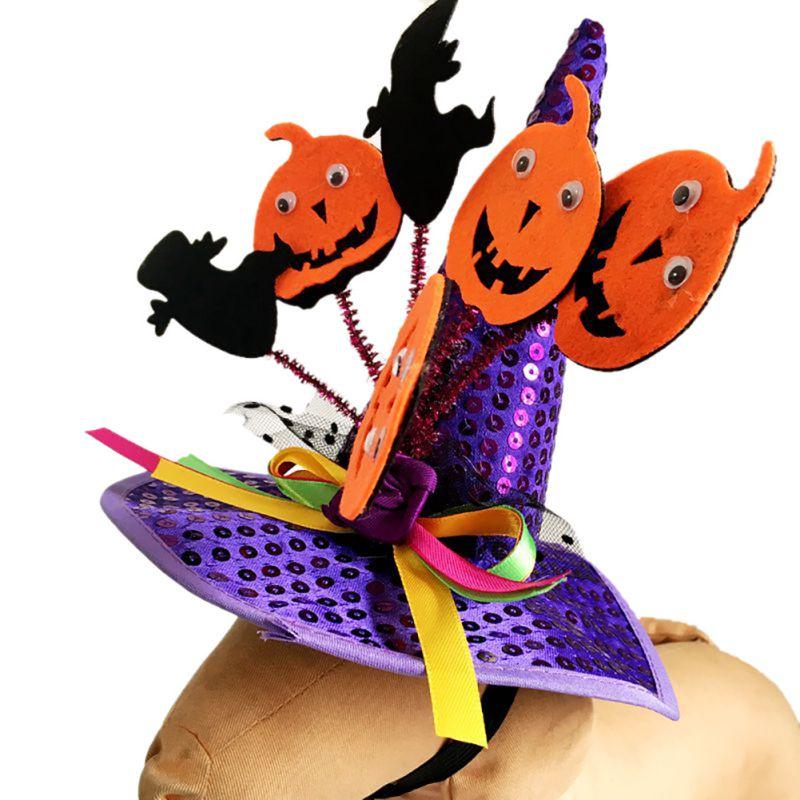 Halloween Hat Witch For Dog Cat Pet Party Fancy Dress Up Costume Accessories