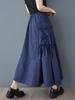 Xitao Casual Folds Big Pocket Female Skirt GMM1299