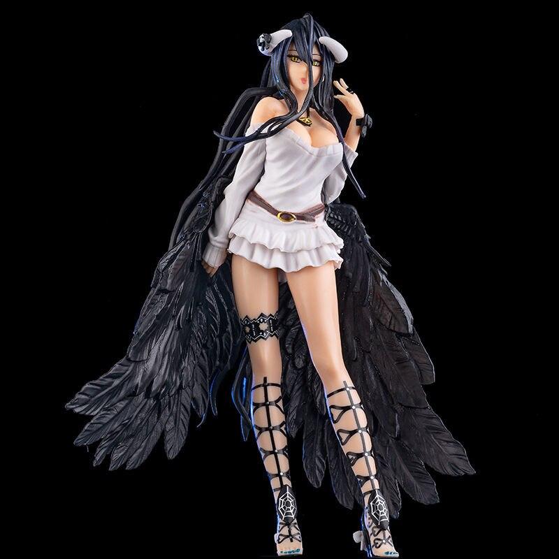 21cm Anime Figure Overlord III Albedo so-bin Ver. Sexy Albedo PVC Action Figure Toys Overlord Statue Collection Model Doll Gift