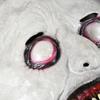 Halloween Mask Scary Smiling Demon Mask with White Eyes Halloween Party Accessories Gift Cosplay Costume Horror Props Supplies