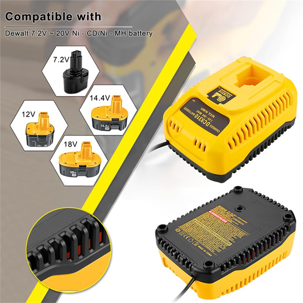 Battery Charger DC9310 For DEWALT 7.2V-18V Battery DC9096 DW9096 DE9095 DE9096 AU Plug