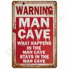 High Definition Tin Metal Sign Wall Art  Vintage Retro Assorted Humorous  Warning Signs Collection Featuring VelociraptorFre