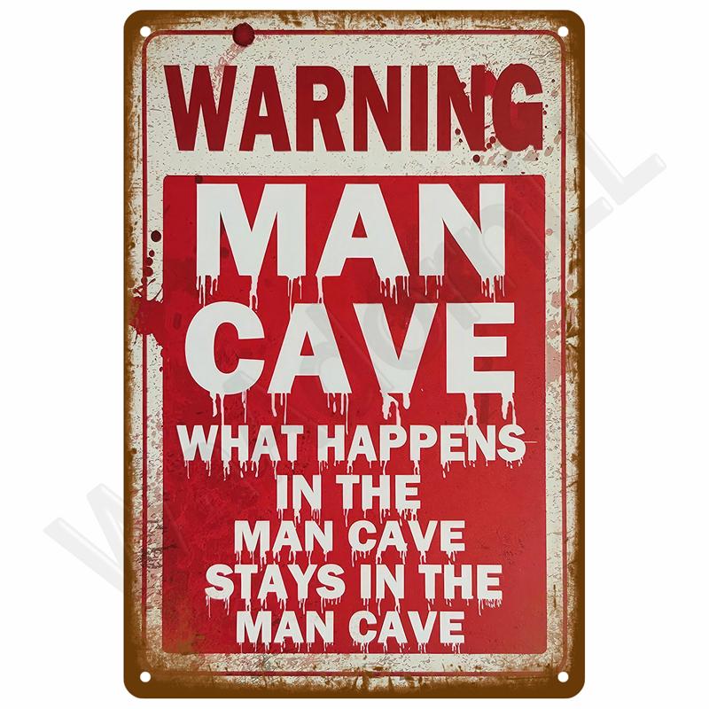 High Definition Tin Metal Sign Wall Art Vintage Retro Assorted Humorous Warning Signs Collection Featuring VelociraptorFre