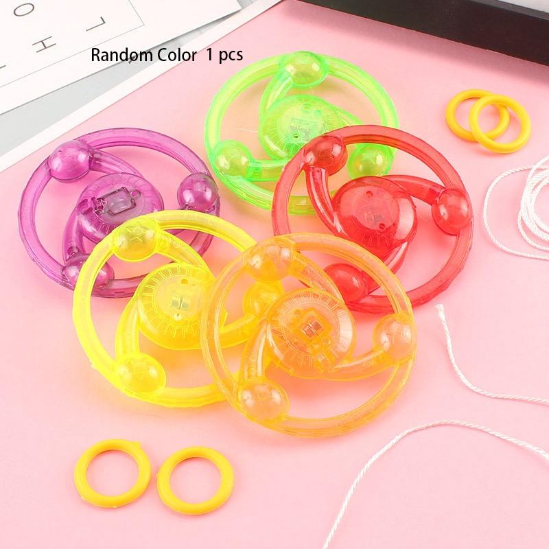 Traditional Jbbr Light-up Pull Cord Gyro Flashing Plastic Toy For Children Students And Collectors