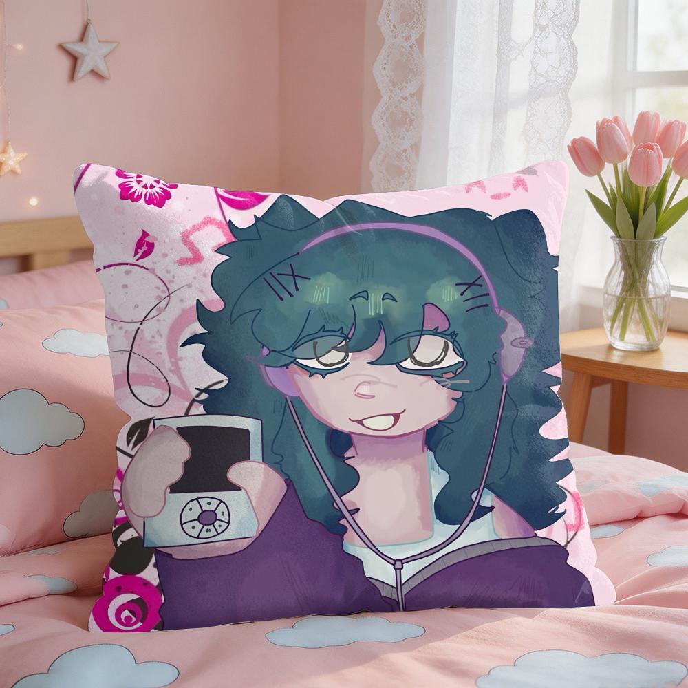 LLaceys Games Cool Cushion Cover Square Short Plush Pillow Case Living Room Sofa Home Decor Funda X