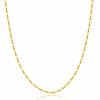 Necklace for Width Flower Surgical Stainless [MAYA&CANA] Women, Chain, 2mm, Silver/gold, Chain, Steel, 40~80cm (gold, 40cm)