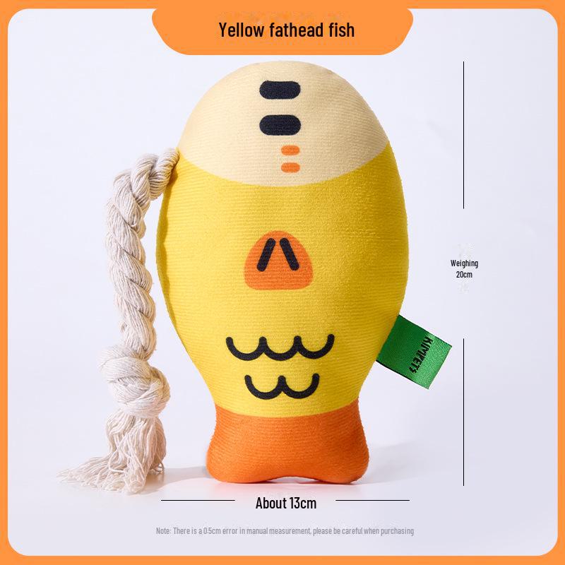 Игрушка для жевания в виде большой рыбы для собак - Чистка зубов и развлечение