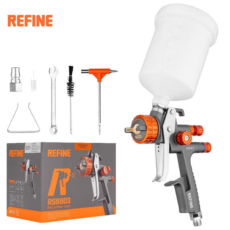 Ruifeng RS8803 1.3mm Automotive Topcoat Spray Gun, High Atomization for Sheet Metal