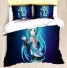 Комплект пододеяльника Hatsune Miku Одеяло Постельное белье 3D Детский постельный комплект 3 предмета 1 пододеяльник Кинг-сайз