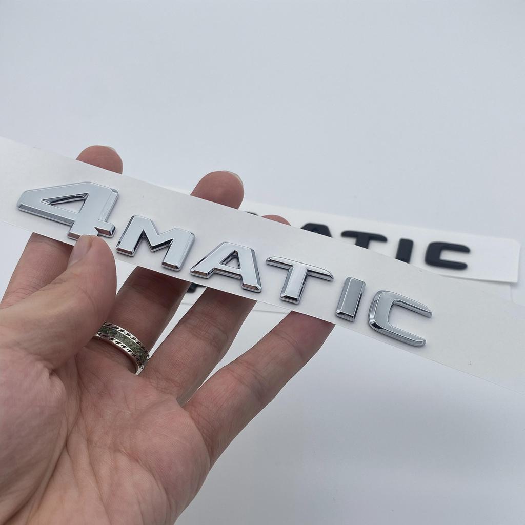 For A B C E G S ML SL CL GLA CLA Class 4MATIC 4 MATIC Trunk Chrome Matte Black Letters Emblem Badge Sticker