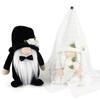 Wedding Dress Gnome Plush Decorations Bride and Groom Gnome Doll Decor for Valentine Gift Wedding Party Decorations