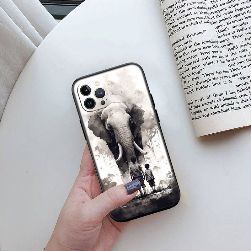 MH8 Animal Elephant Phone Shell for Samsung S20 S21 S22 S23 S24 FE Ultra Plus Lite S21S A55 A07 A17 F06 F16 M06 M16 M56 A36 A37 A57